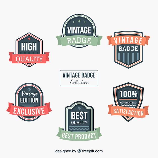 Colección de insignias vintage