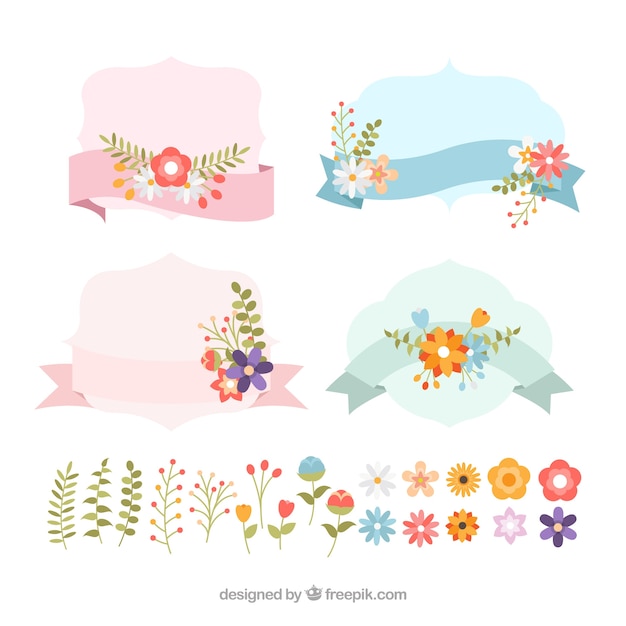 Colección de lazos de primavera