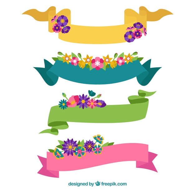 Colección de lazos de primavera