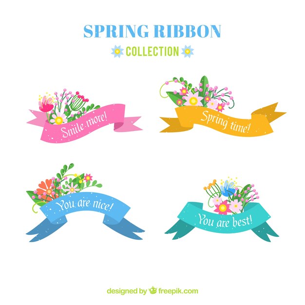 Colección de lazos de primavera