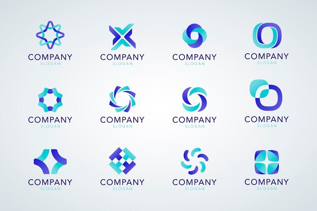 Colección de lemas de la empresa azul