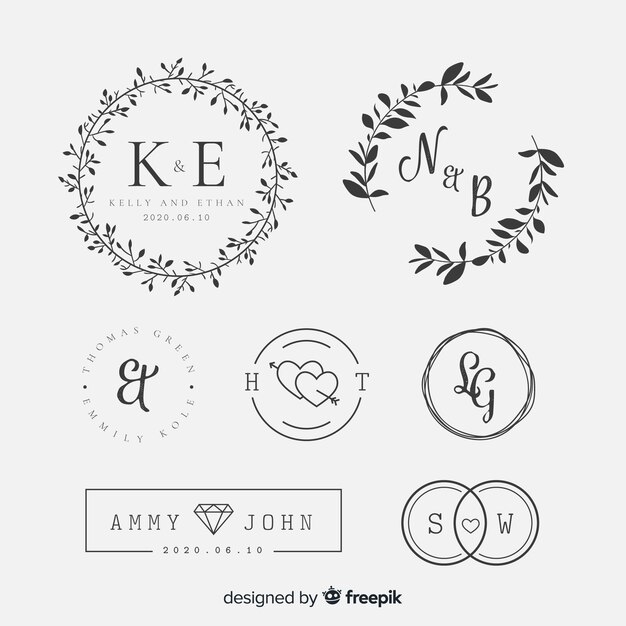 Colección lettering boda