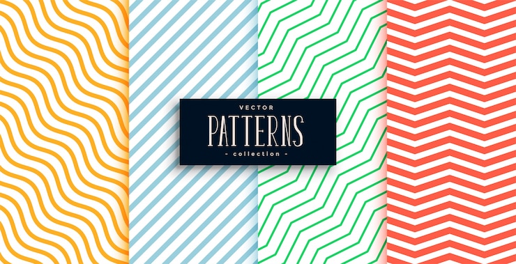 Vector gratuito colección de líneas geométricas minimalistas.