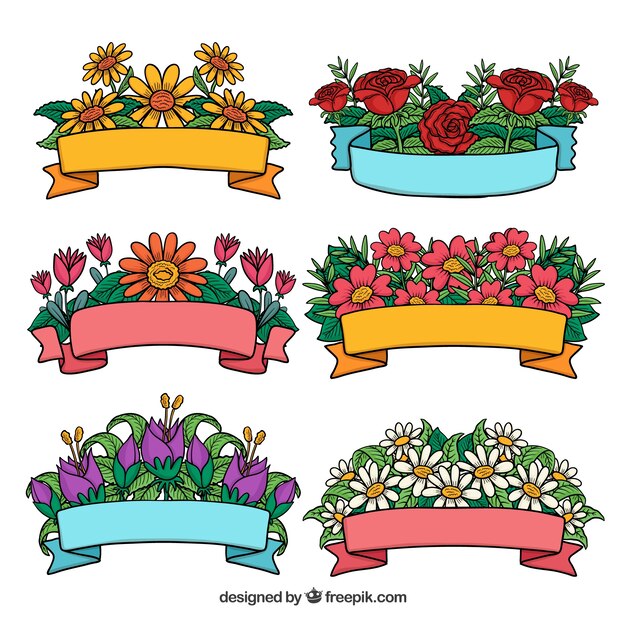 Colección de listones de primavera