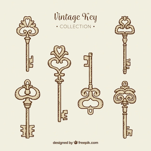 Colección de llaves vintage