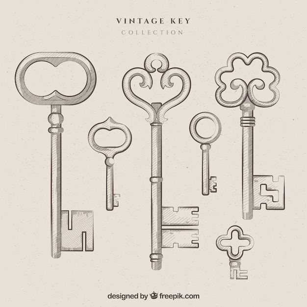 Colección de llaves vintage