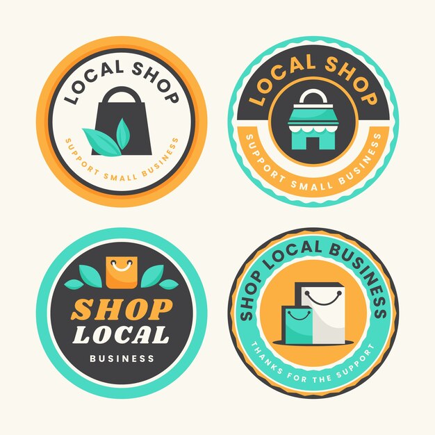 Colección local tienda dibujada a mano