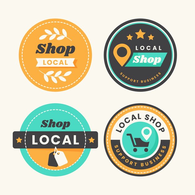 Colección local tienda dibujada a mano