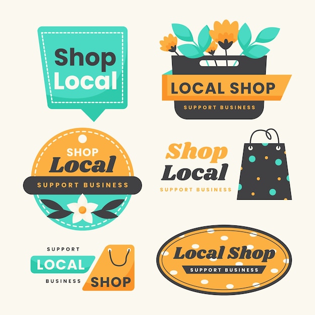 Colección local tienda dibujada a mano