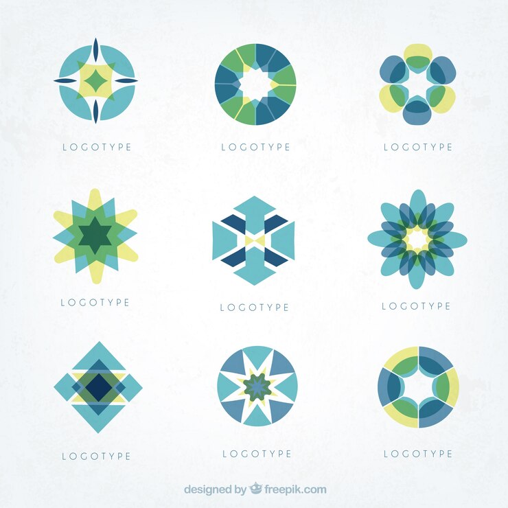 Vector gratuito colección de logos abstractos