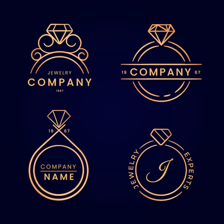 Vector gratuito colección de logos de anillos degradados