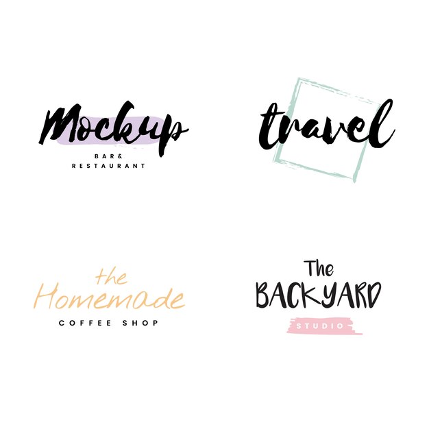 Colección de logos y branding.