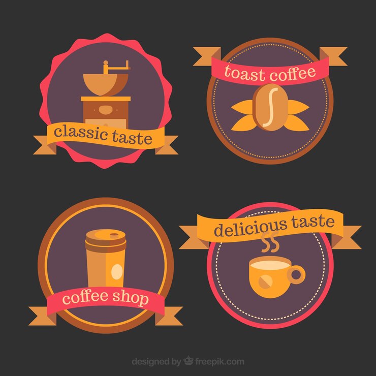 Vector gratuito colección de logos para cafeterías
