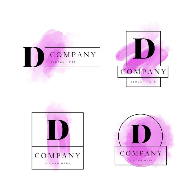 Colección de logos d pintados