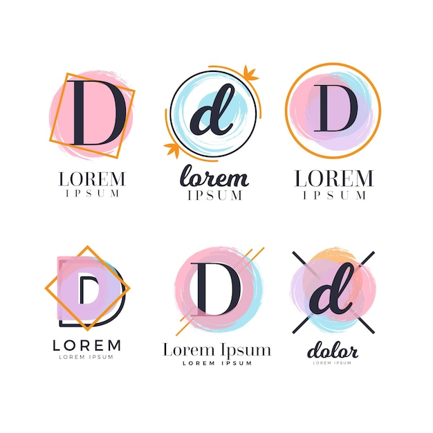 Colección de logos d pintados