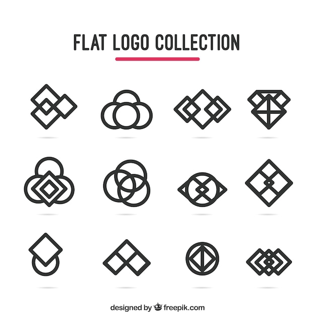 Colección de logos geométricos