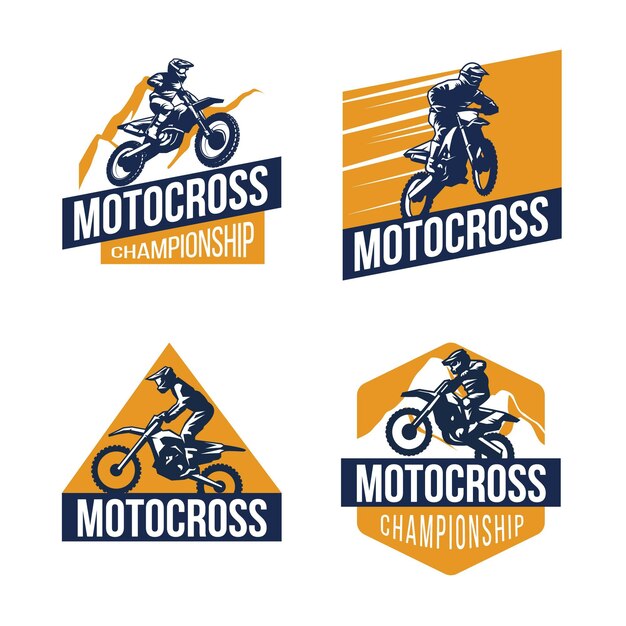 Colección de logos de motocross