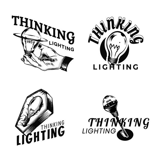 colección de logos pensantes