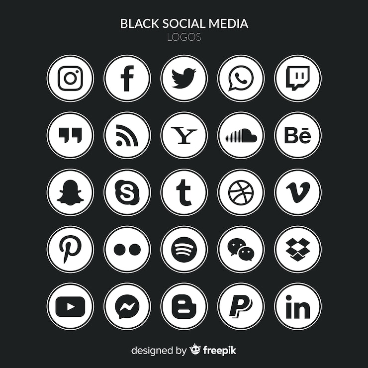 Vector gratuito colección de logos de redes sociales
