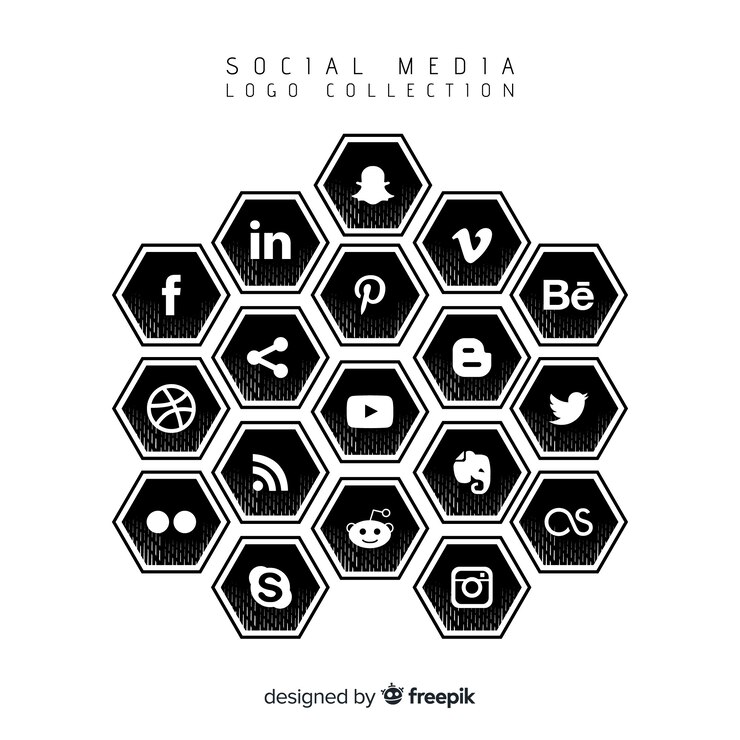 Vector gratuito colección de logos de redes sociales