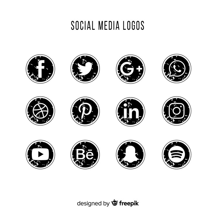Vector gratuito colección de logos de redes sociales