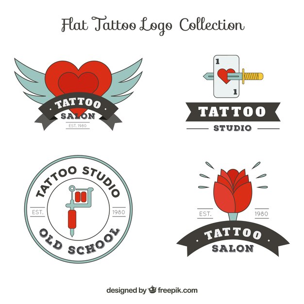 Colección de logos de tatuajes 