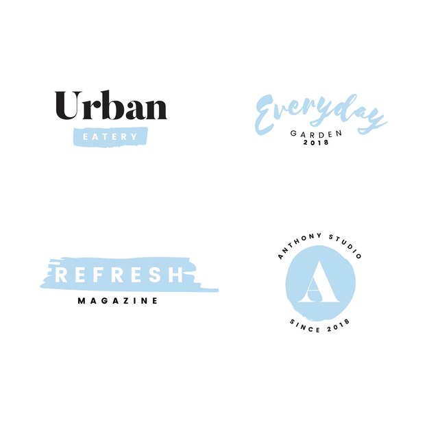 Colección de logos y vector de branding.