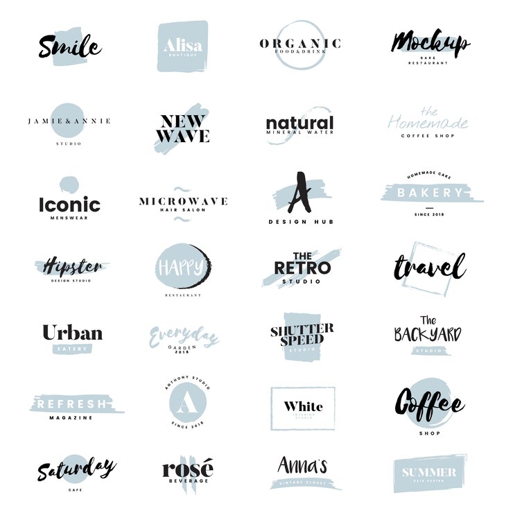 Vector gratuito colección de logos y vector de branding.