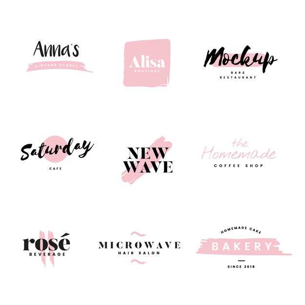 Colección de logos y vector de branding.