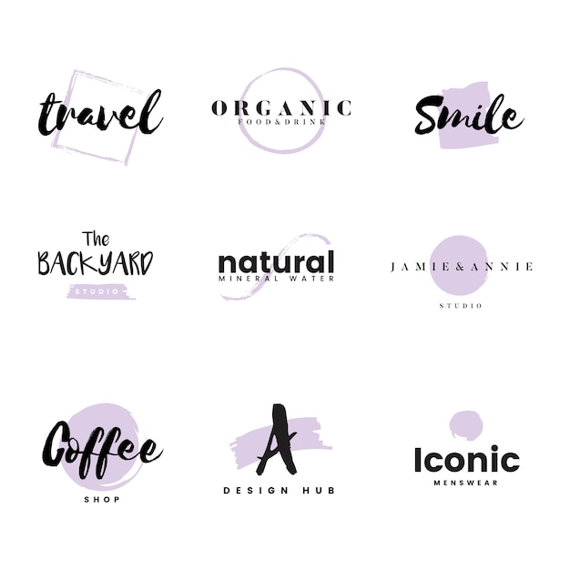 Colección de logos y vector de branding.