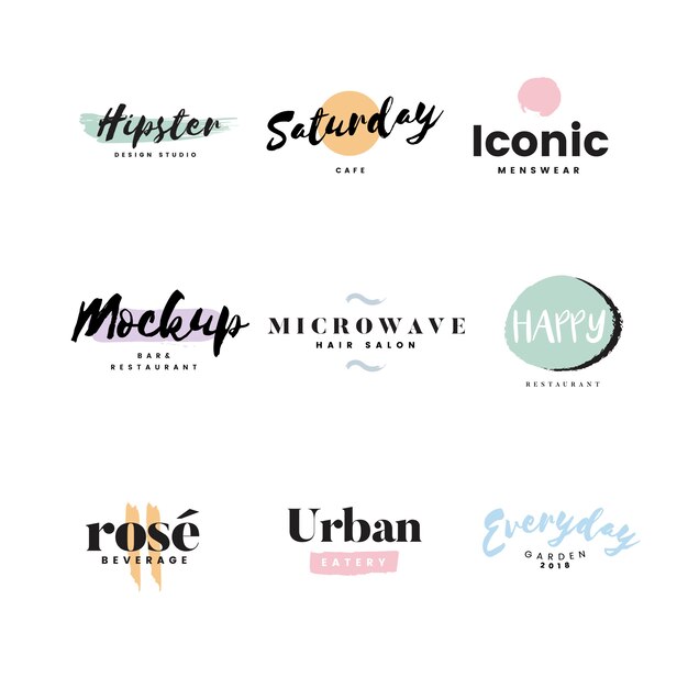 Colección de logos y vector de branding.