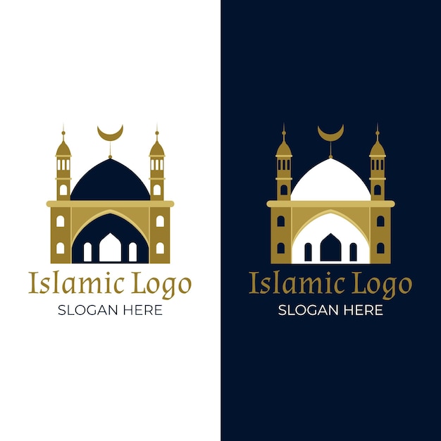 Vector gratuito colección de logotipos islámicos