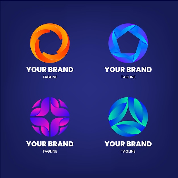 Colección de logotipos letra o alfabética