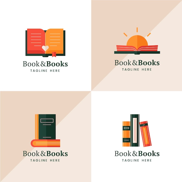 Colección de logotipos de libros