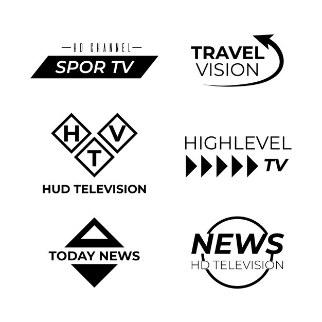 Colección de logotipos de noticias