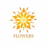 Vector gratuito colección de logotipos de perfumes florales de lujo