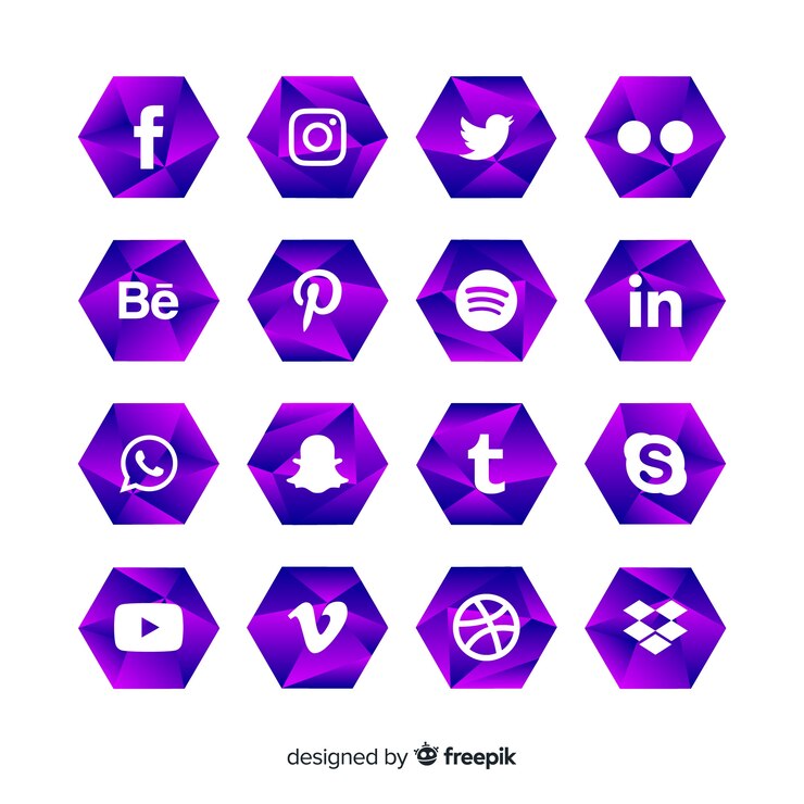 Vector gratuito colección de logotipos de redes sociales