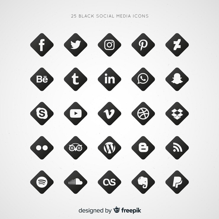 Vector gratuito colección de logotipos de redes sociales