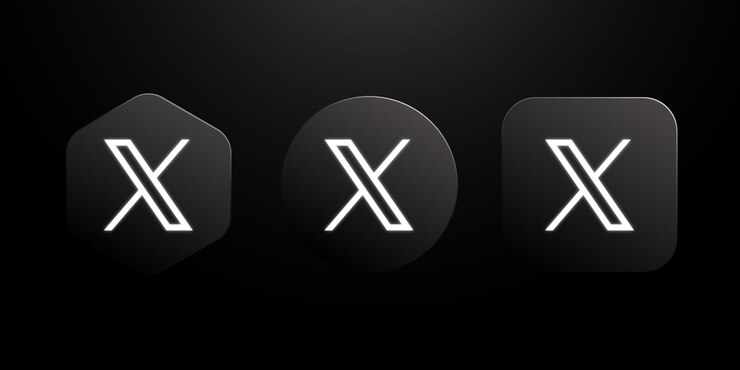 Vector gratuito colección de logotipos de twitter monocromáticos con gradiente