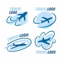 Vector gratuito colección de logotipos de viajes