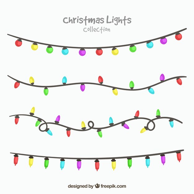 Coleccion de luces de navidad