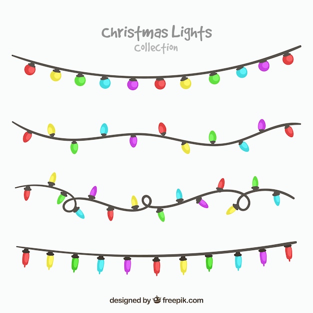 Colección de luces de navidad