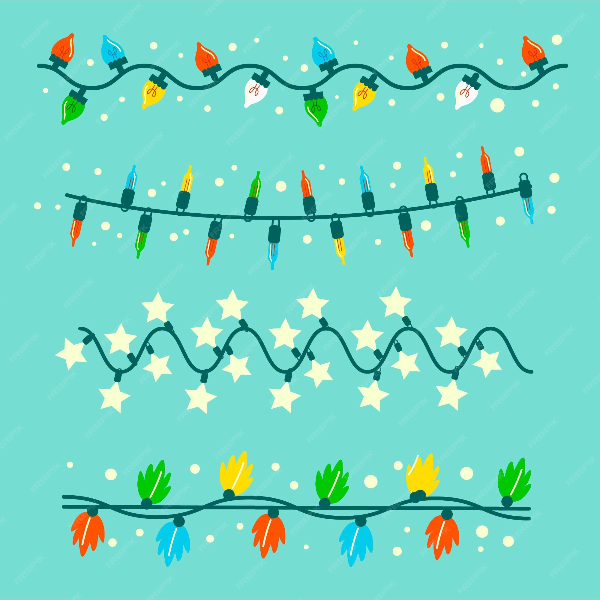 Imágenes de Luces Navidad Dibujo - Descarga gratuita en Freepik