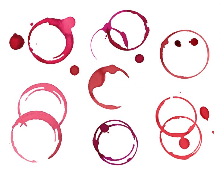 Vector gratuito colección de manchas de pintura redondas