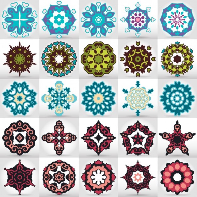 Colección de mandalas a color