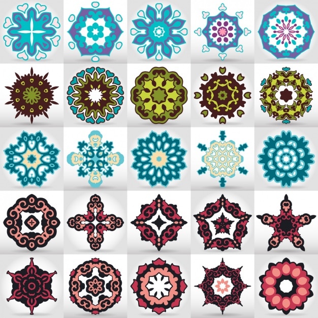 Colección de mandalas a color