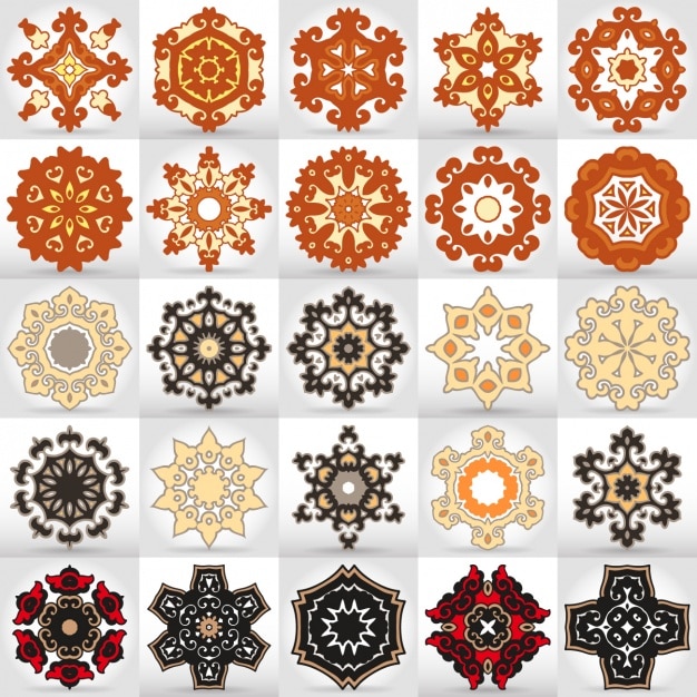 Colección de mandalas a color