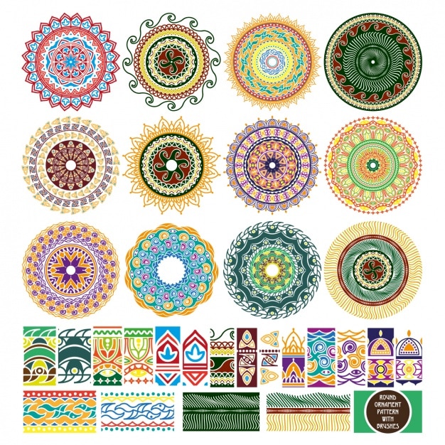 Colección de mandalas a color