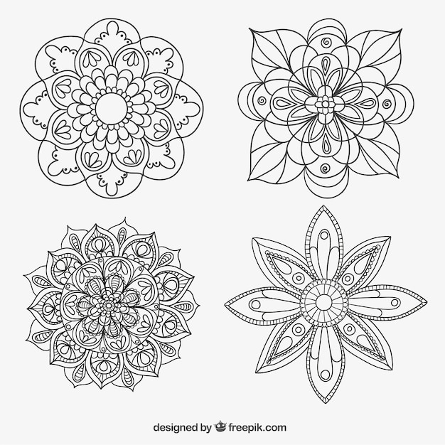 Colección mandalas esbozados