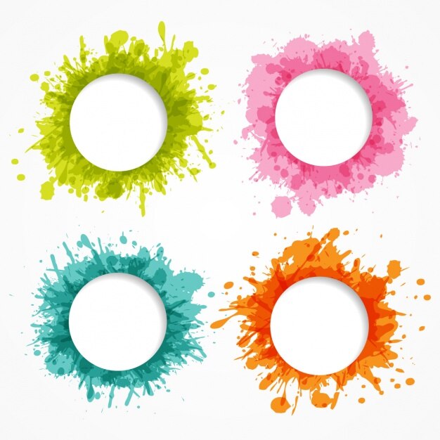 Colección de marcos de colores